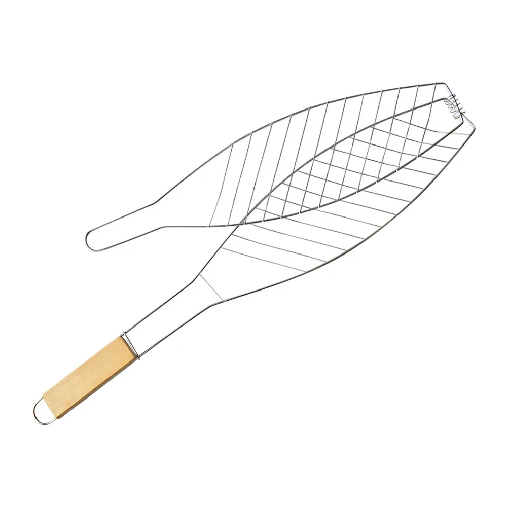 Roasting Fish Grilling BBQ Grill Basket Vegetable Folding Handle Nonstick Outdoor Barbecue Cookware Tool Mesh BBQ Cooking Grills thumbnail 3