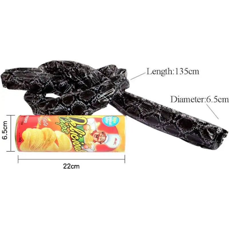 Potato Chip Snake Can Joke Toy Funny Spring Snake Scary Can Jumping Snake for Prank Props April Fool's Day Gift Party Decoration thumbnail 6
