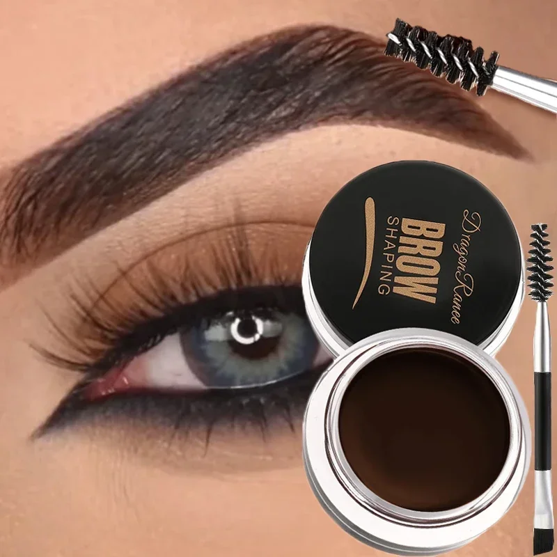 Matte Brown Black Wild Eyebrow Cream 3D Natural Tint Eyebrow Enhancers Gel Wax Waterproof Lasting Eye Makeup Cosmetic Tools thumbnail 2