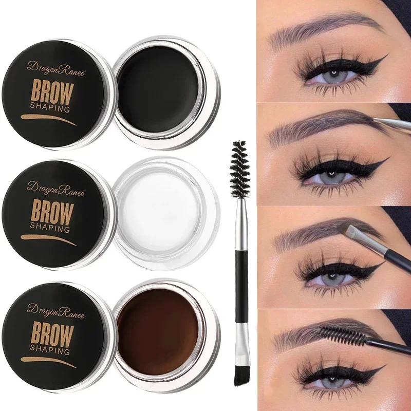Matte Brown Black Wild Eyebrow Cream 3D Natural Tint Eyebrow Enhancers Gel Wax Waterproof Lasting Eye Makeup Cosmetic Tools thumbnail 3