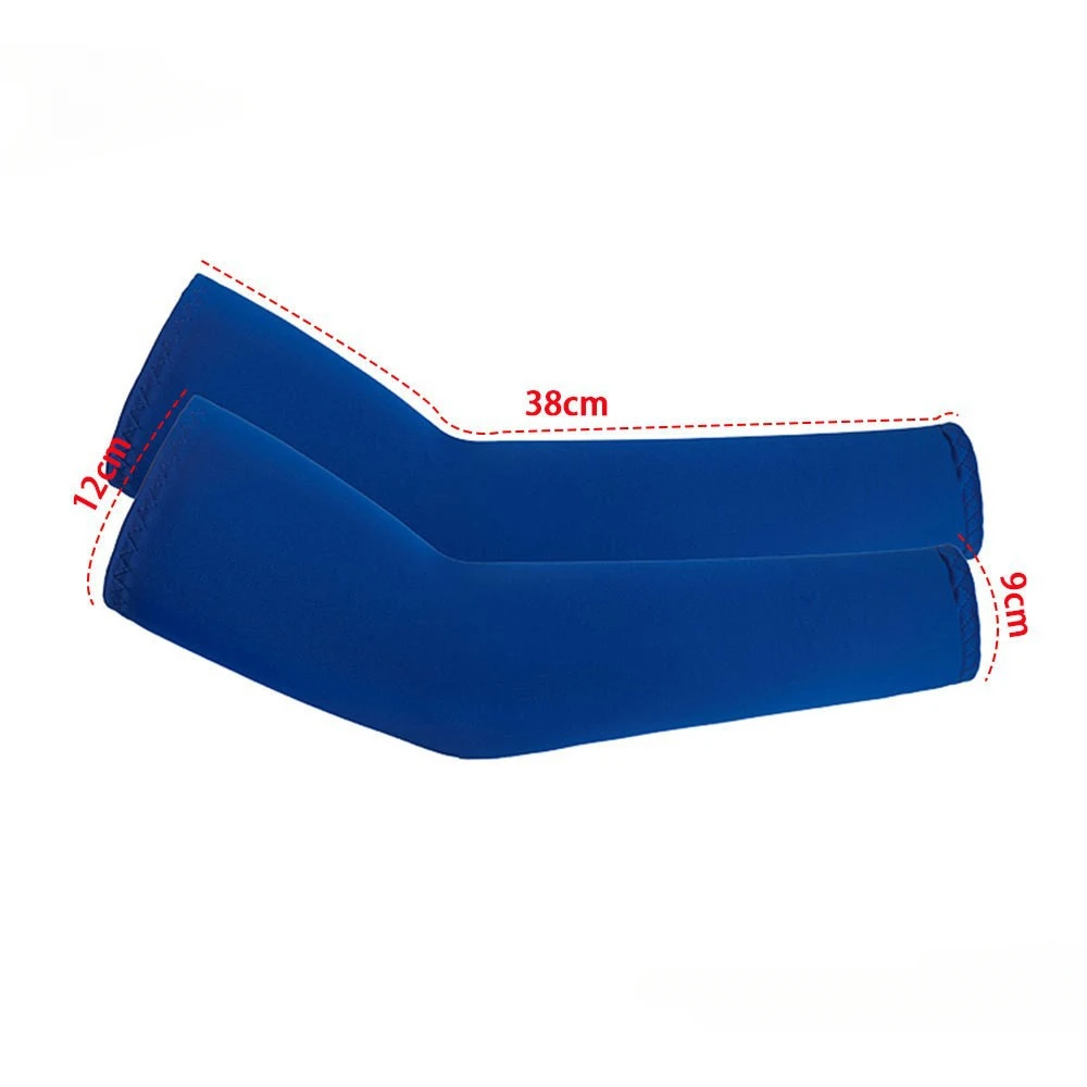 2Pcs Unisex Cooling Arm Sleeves Cover Sports Running UV Sun Protection Outdoor Men Fishing Cycling Sleeves for Hide Tattoos thumbnail 6