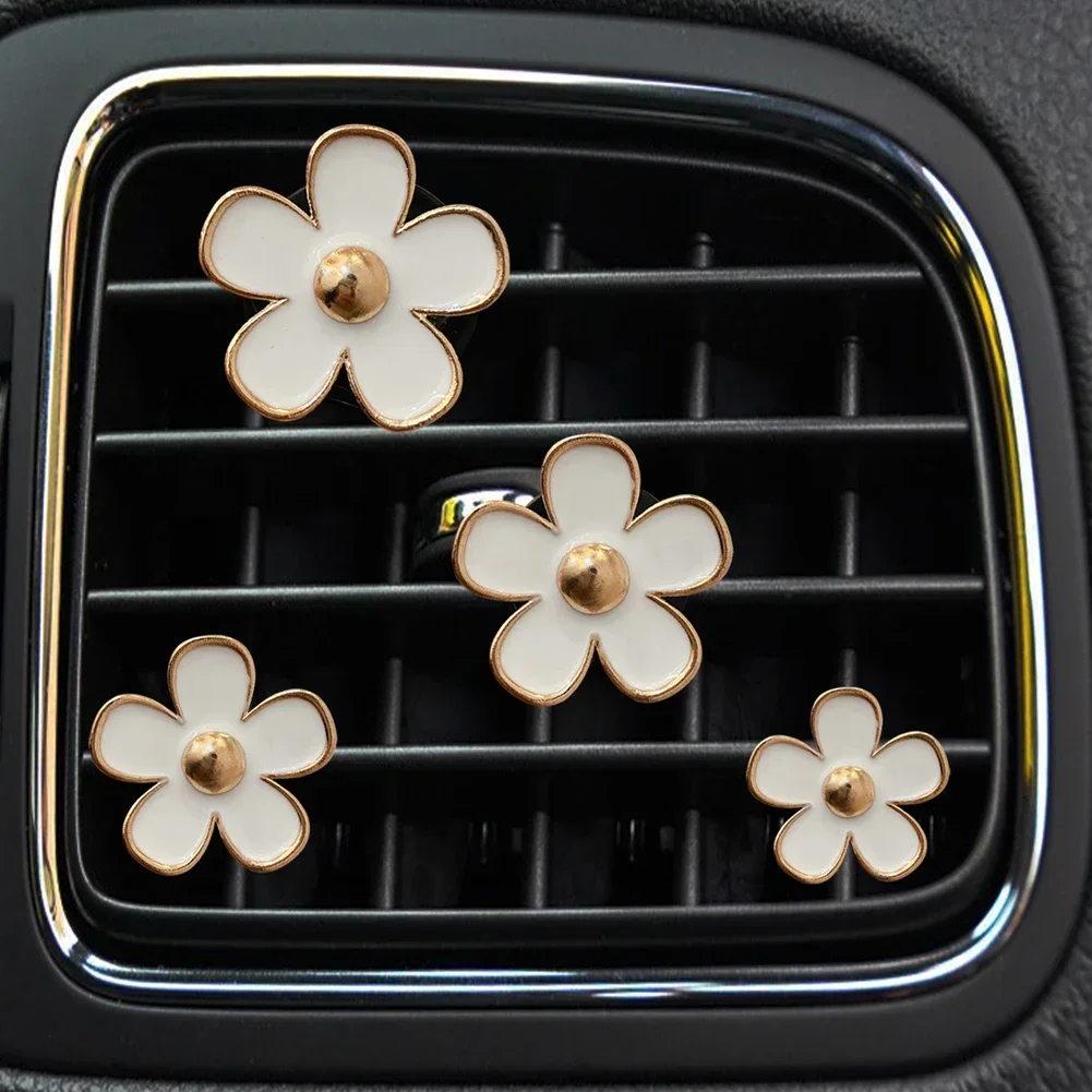 Car Outlet Vent Perfume Clips Conditioning Aromatherapy Freshener with Cute Flower Design thumbnail 6