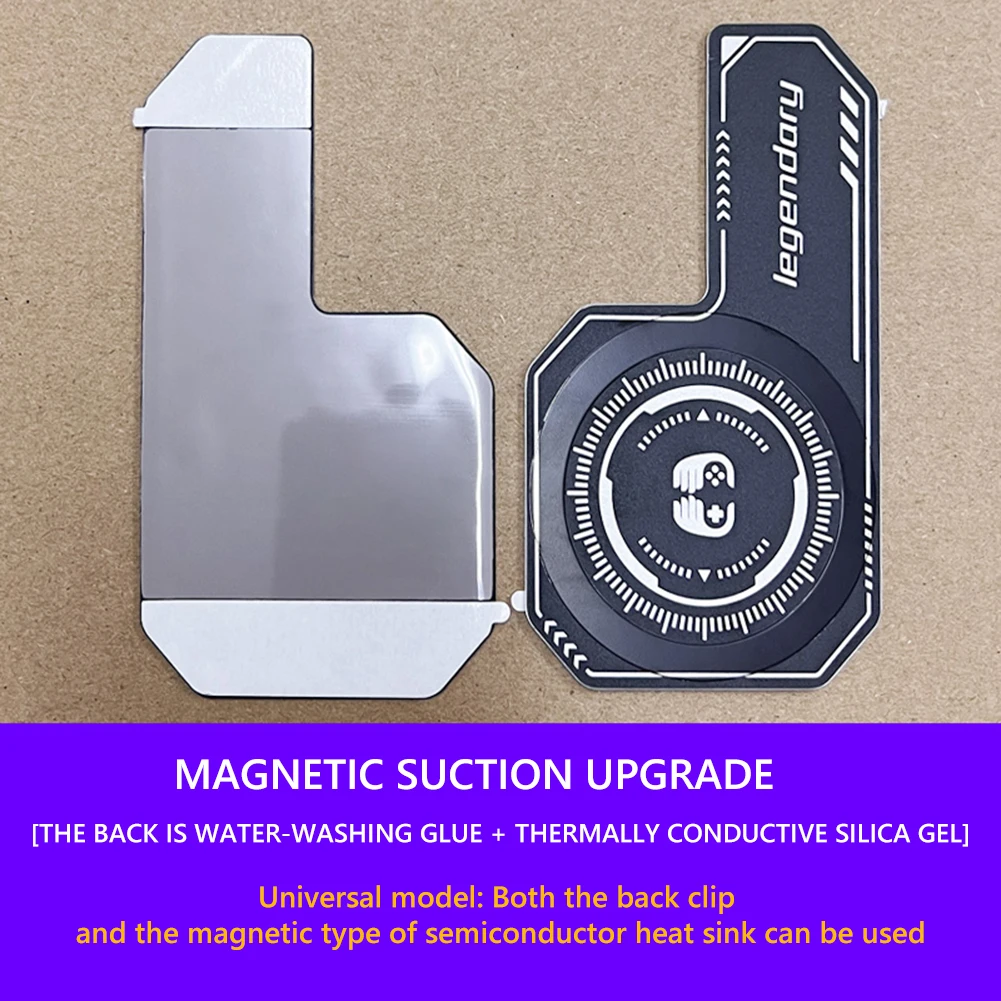 Mobile Phone Cooling Plate Expend Cooling Area Mini Game Cooler Compatible Magnetic/ Back-clip Radiating Sticker for Cell Phone thumbnail 3