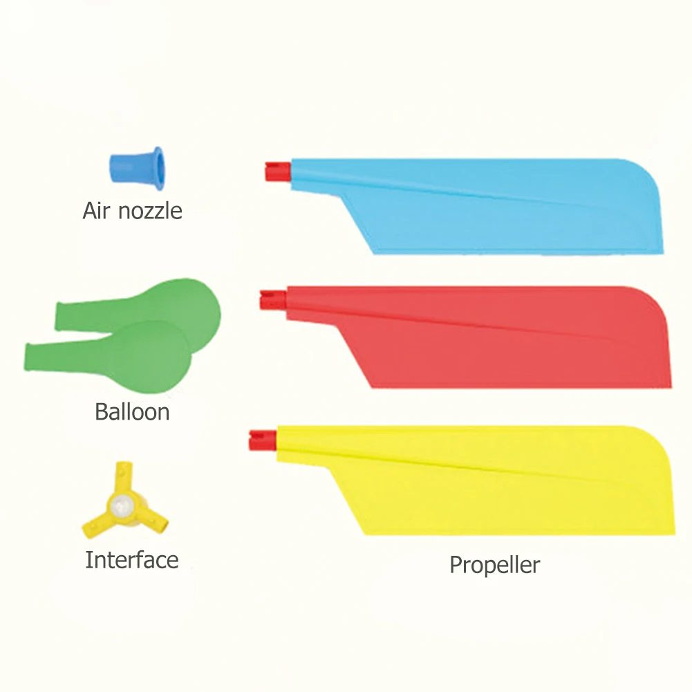 Children Science Experiment Toys Balloon Helicopter Small Invention Science Education DIY Experiment Exercise Hands-On Ability thumbnail 5