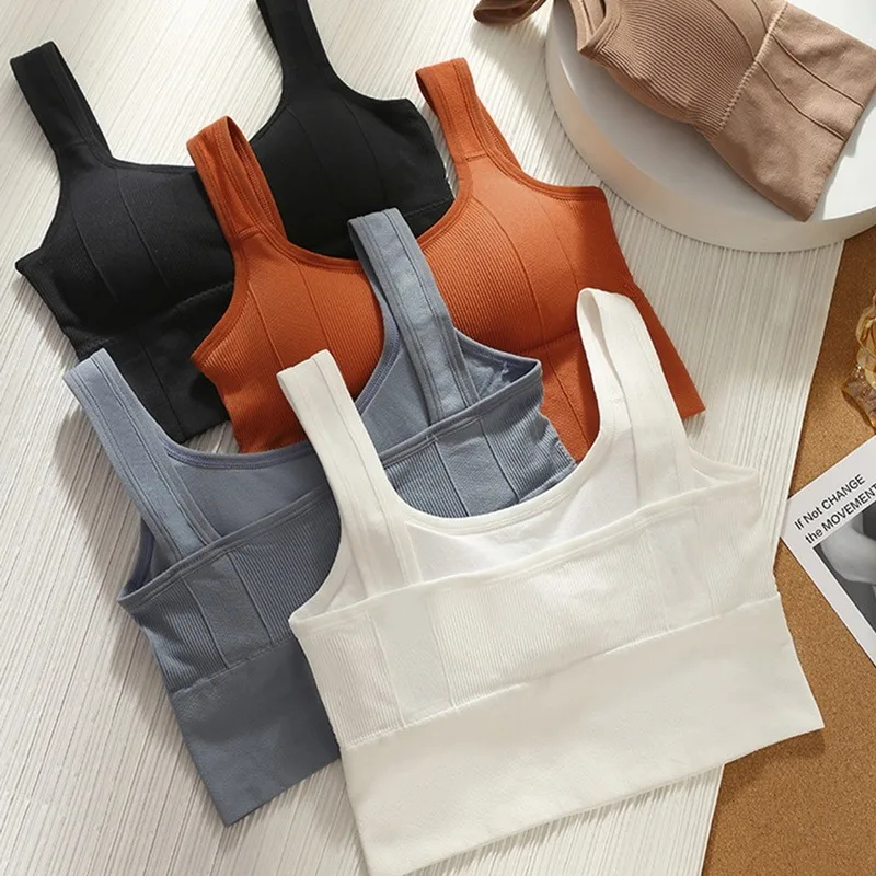 Breathable Sports Bra Anti-Sweat Fitness Top Women Seamless Yoga Bra Shockproof Crop Top Push Up Sport Bra Gym Workout Top thumbnail 2