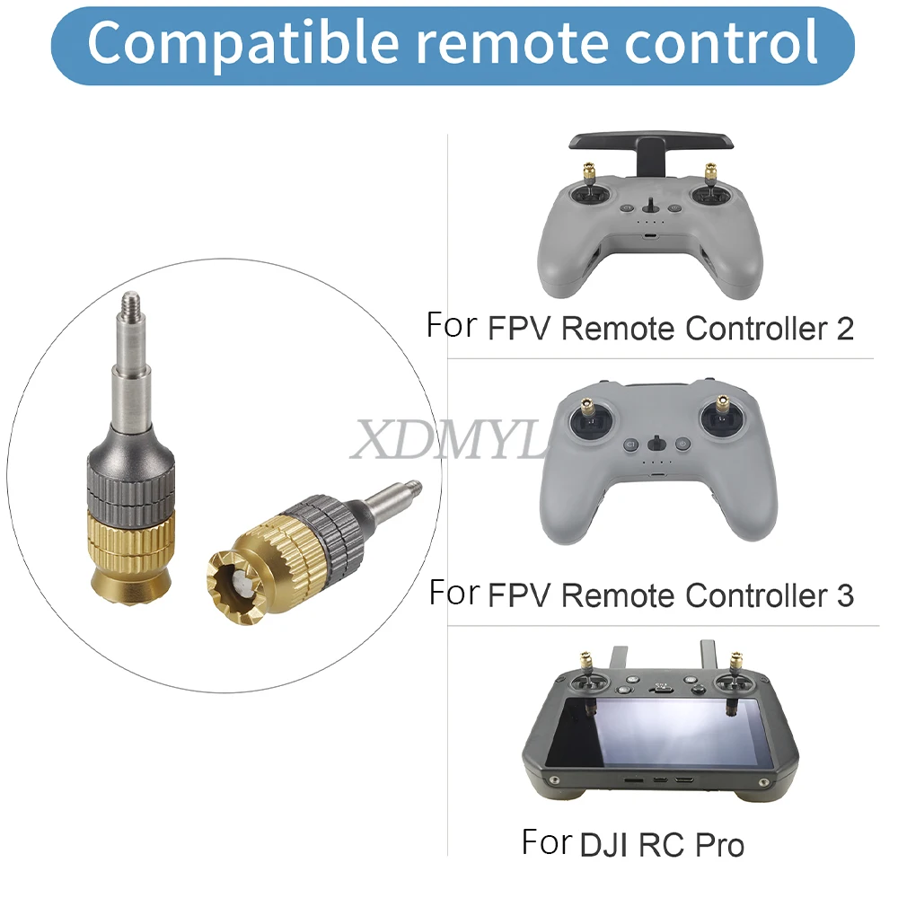 CNC Aluminum Extended Joystick Thumb Stick Rocker For DJI FPV Remote Control 3/2/RC Pro Avata 2 Mavic 3 Drone Accessories thumbnail 4