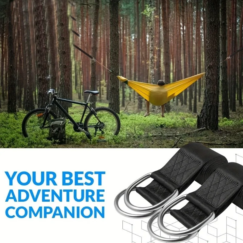 Outdoor Swing Hammock With Safety Belt, Portable Bag, Durable Swing Strap Kit, Suitable For All Types Of Swing Accessories thumbnail 4
