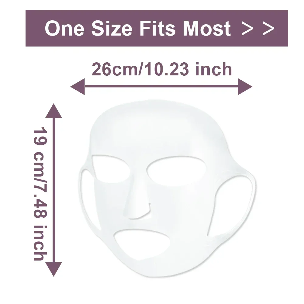 Silicone Facemask Holder Reusable Silicone Face Mask Holder for Sheet Masks Wet Locking Avoid Evaporation Skincare Beauty Tool thumbnail 3