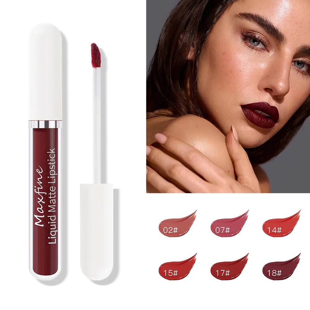 Matte liquid lipstick Waterproof sexy velvet lip glaze Long lasting moisturizing lipstick thumbnail 4