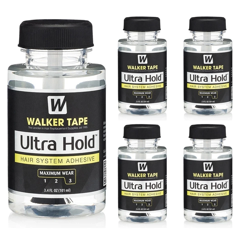 Wholesale Walker Tape Ultra Hold Lace Wig Glue Waterproof Transparent Lace Adhesive for Hair Replacement Brush-on Glue