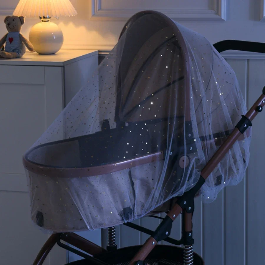 Universal Pram Net Baby Pushchair Cart Insect Shield Net Mesh Safe Infants Protection Mesh Cover Baby Stroller Accessories thumbnail 6