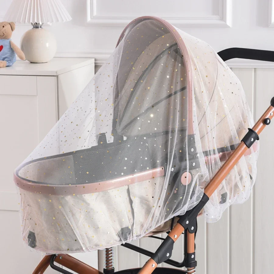 Universal Pram Net Baby Pushchair Cart Insect Shield Net Mesh Safe Infants Protection Mesh Cover Baby Stroller Accessories thumbnail 5