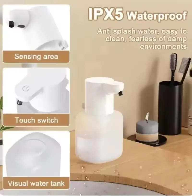 500ML P6 Large Capacity Contactless Intelligent Induction Automatic Sense Soap Dispenser Electric Hand Sanitizer Washing Machine thumbnail 3