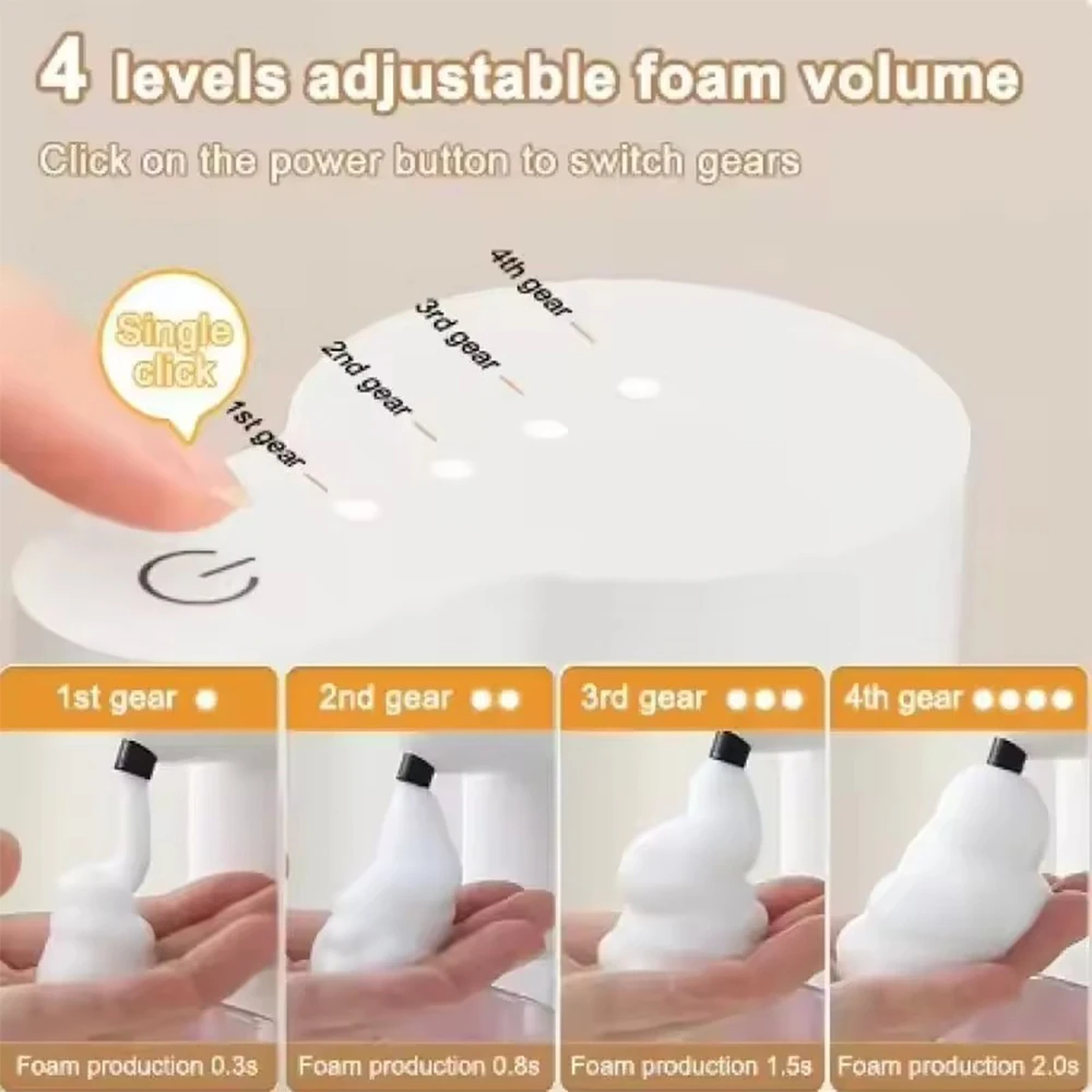500ML P6 Large Capacity Contactless Intelligent Induction Automatic Sense Soap Dispenser Electric Hand Sanitizer Washing Machine thumbnail 6