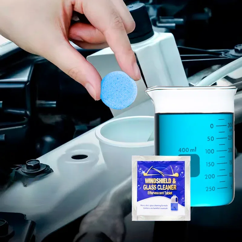 Car Windshield Glass Concentrated Washer Tablets Car Effervescent Washer Fluid Wiper Glass Solid Cleaning Tablets for Car Window thumbnail 2