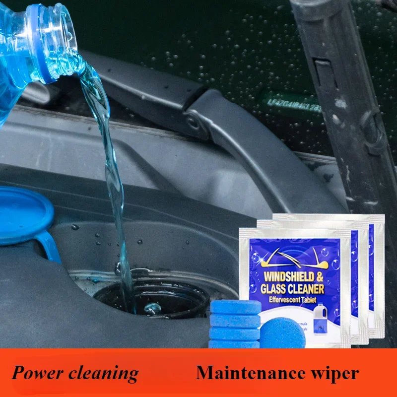 Car Windshield Glass Concentrated Washer Tablets Car Effervescent Washer Fluid Wiper Glass Solid Cleaning Tablets for Car Window thumbnail 6