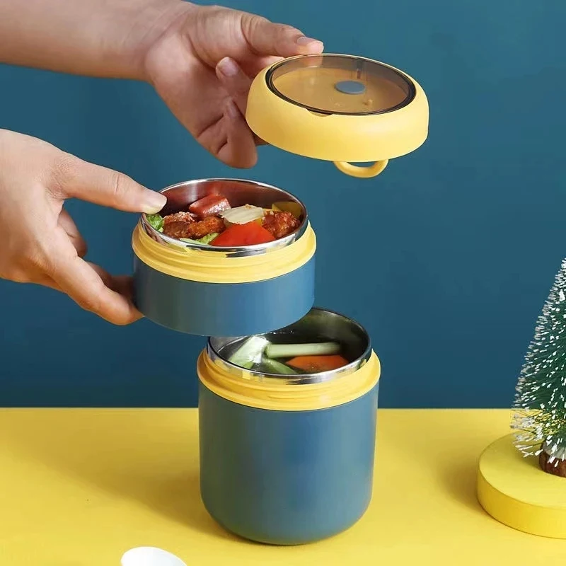 530ml/710ml Food Thermal Jar Insulated Soup Cup Thermos Containers Stainless Steel Lunch Box Thermo Keep Hot for School Children thumbnail 6