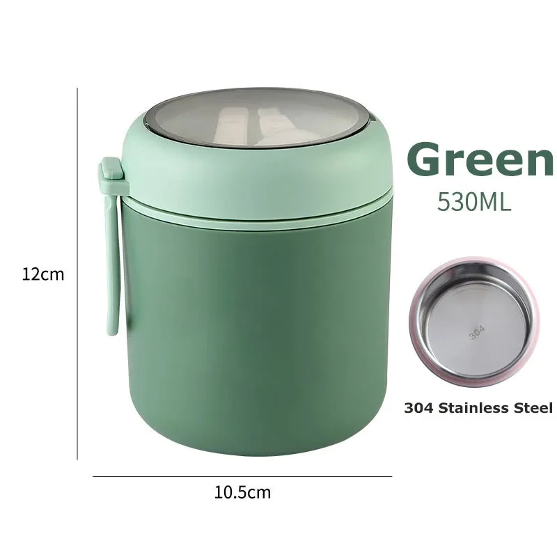 530ml/710ml Food Thermal Jar Insulated Soup Cup Thermos Containers Stainless Steel Lunch Box Thermo Keep Hot for School Children thumbnail 5
