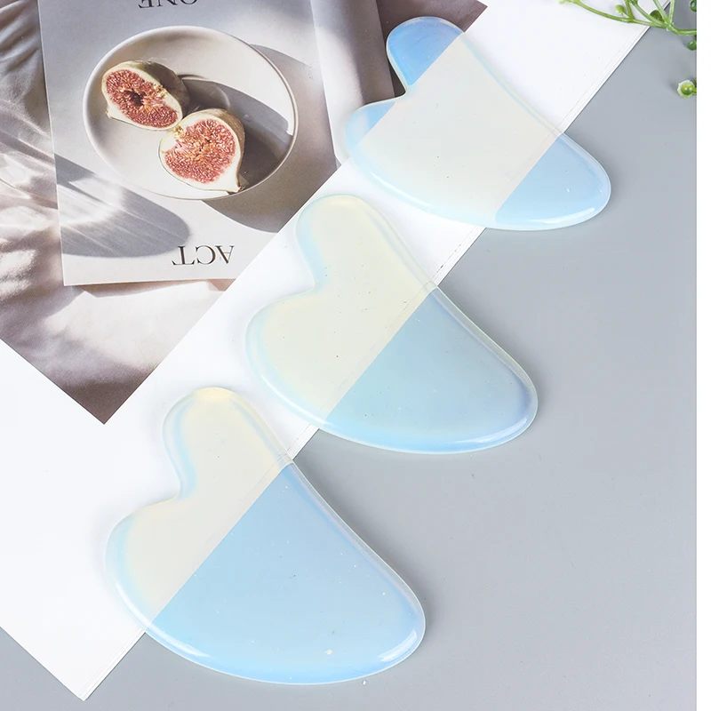 Opalite Gua Sha Tool Face Care Beauty Tool Crystal Stone Skin Lifting Care Massager Health Guasha Product thumbnail 2
