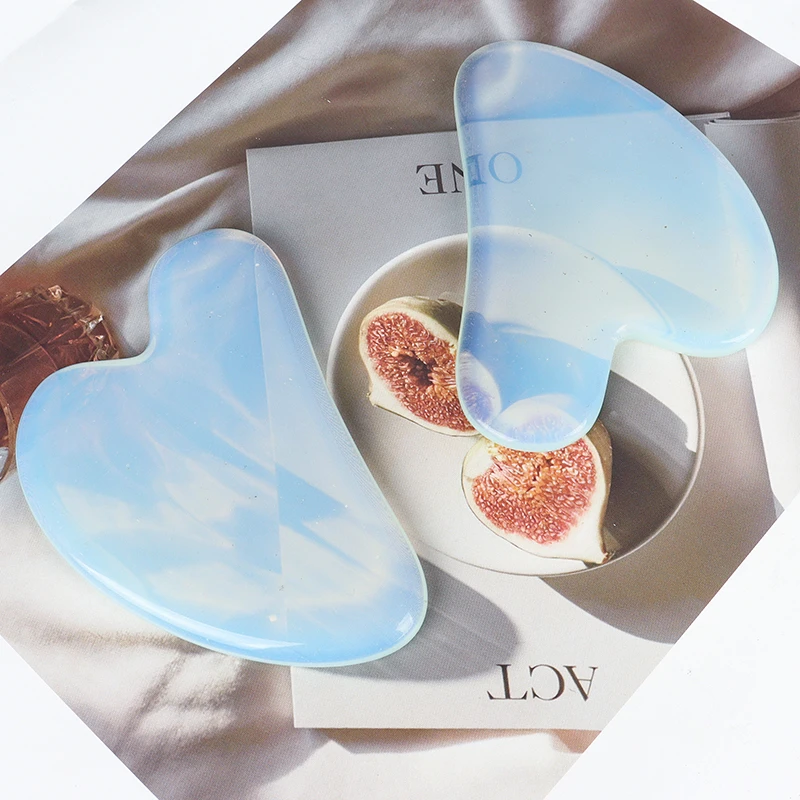 Opalite Gua Sha Tool Face Care Beauty Tool Crystal Stone Skin Lifting Care Massager Health Guasha Product thumbnail 3
