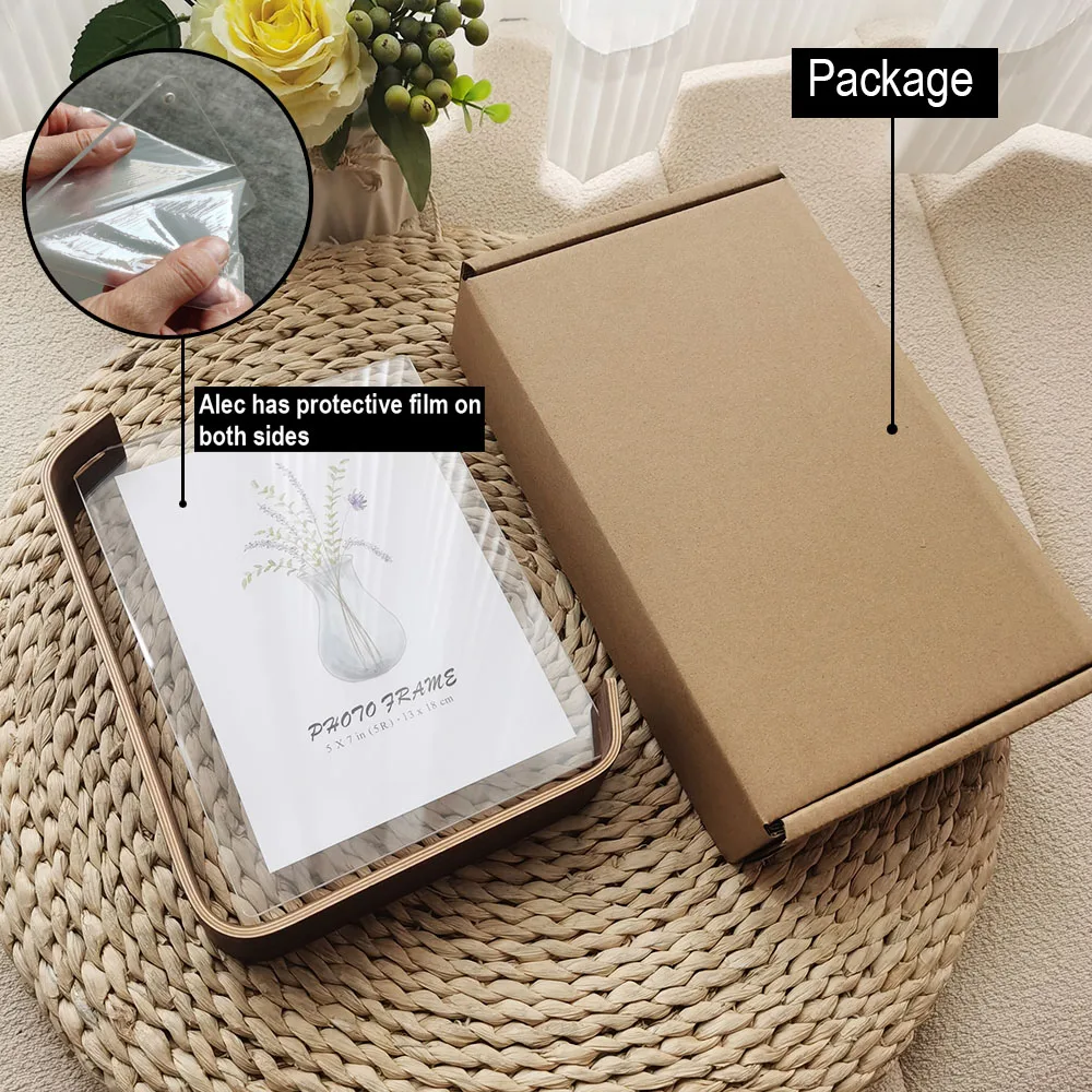 Acrylic Wooden Photo Frame A4 10X15cm 15X20cm Frame Calendar Double-sided Frame Photo Frames For Wedding Party Picture Frame thumbnail 6