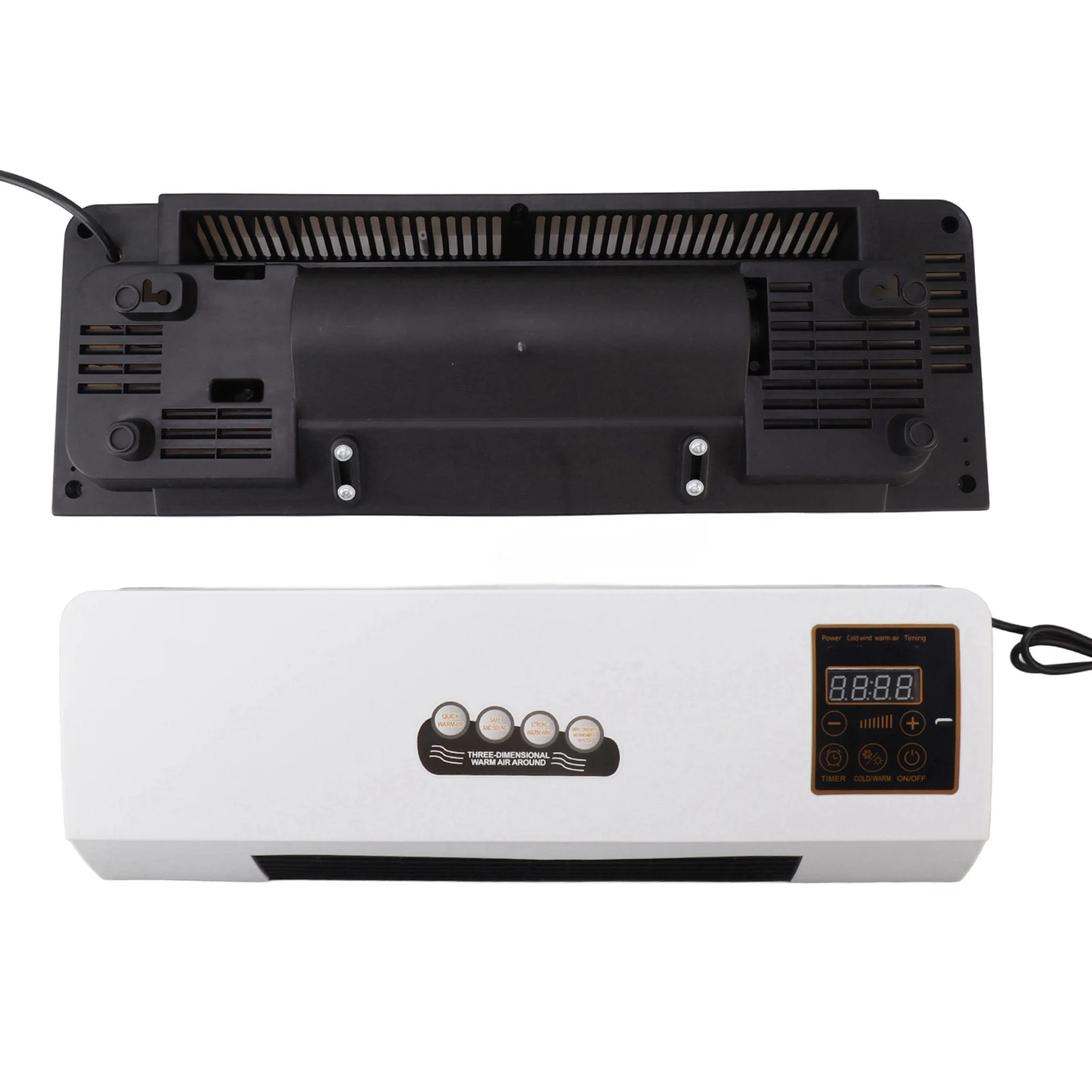 1800W Wall Mounted Air Conditioner Heater Electric Cooling Heating Machine PTC Heating Element Heater with Remote Control Timer thumbnail 3