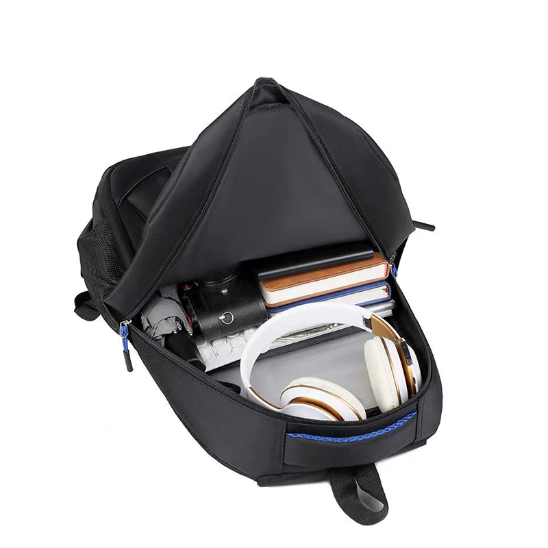 Men's and Women's Double-Shoulder Backpack - Solid Color - Business Travel, Business Trip, Commuting, Casual Use thumbnail 3