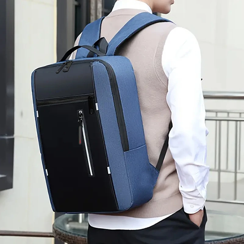 Fashion Business Laptop Backpack Large Capacity Shockproof Computer Bag Casual Office Travel Shoulder Bag for Work thumbnail 6