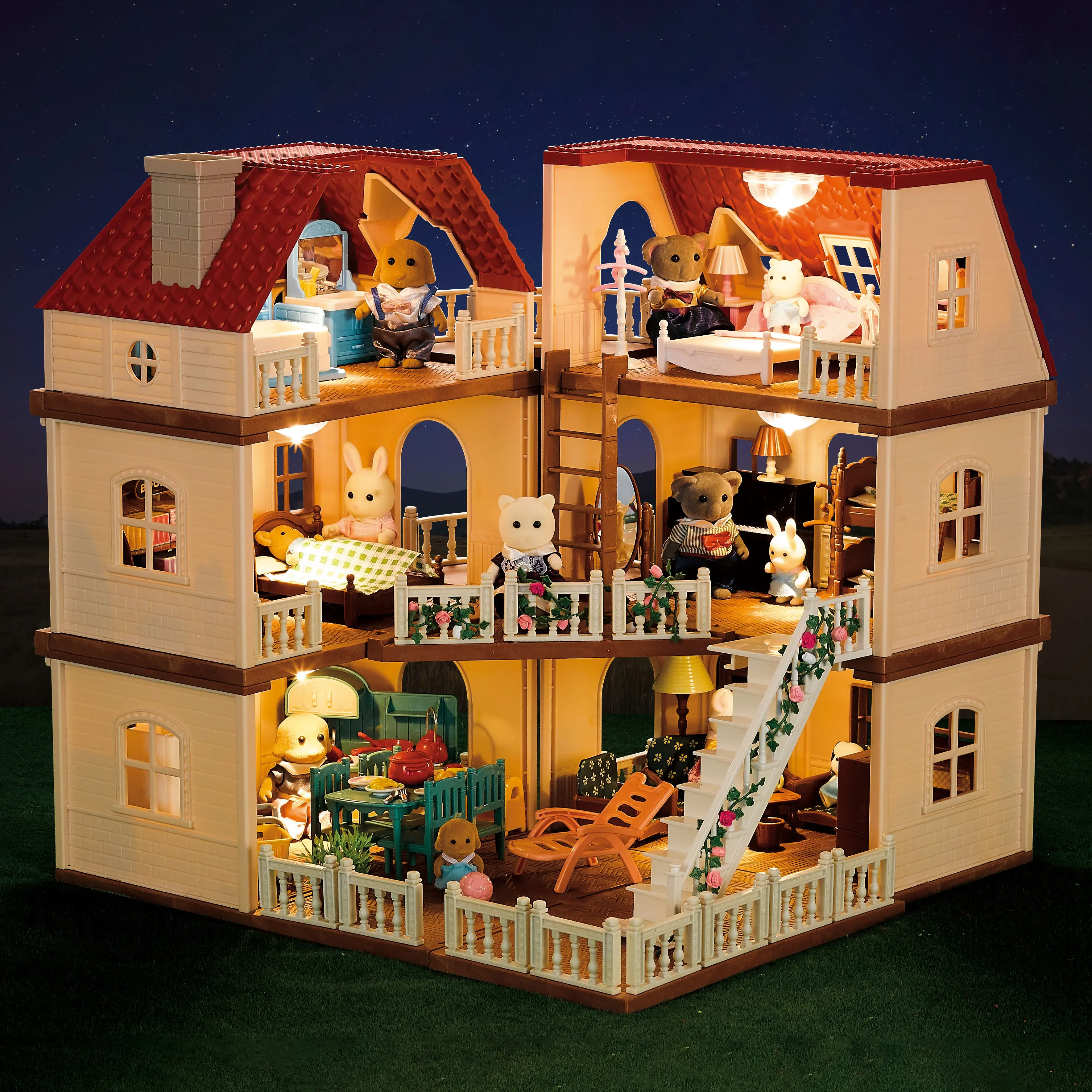 Toys Doll Forest Family Montessori Kitchen Miniature Doll House 1/12 Toy Kitchen Accessories Dollhouse Furniture Toys for Girls thumbnail 6