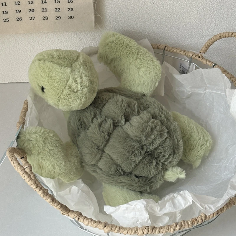 Realistic Tortoise Plush Toys Sea Turtle Soft Cute Animal Doll Stuffed Keyring Car Bag Children Gift thumbnail 5