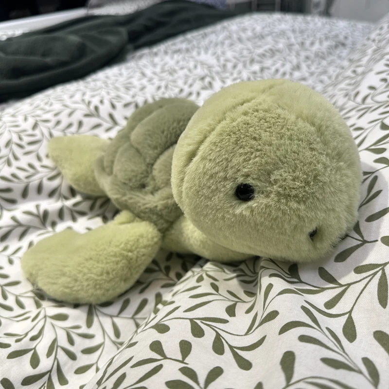 Realistic Tortoise Plush Toys Sea Turtle Soft Cute Animal Doll Stuffed Keyring Car Bag Children Gift thumbnail 2