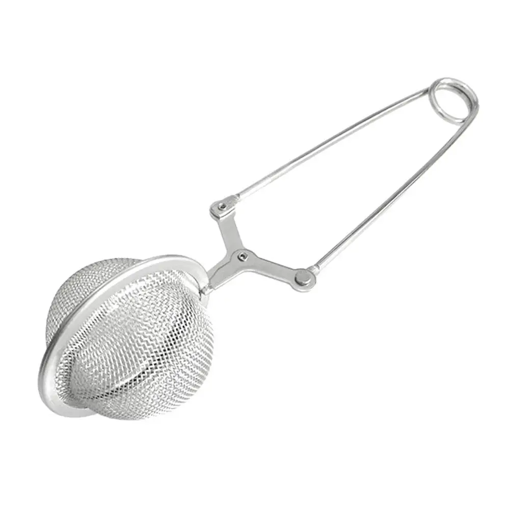 Reusable Steel Tea Infuser Sphere Mesh TeaStrainer Kitchen Handle Filter Spice Gadget Diffuser Anti-scald Coffee K1N9 thumbnail 5