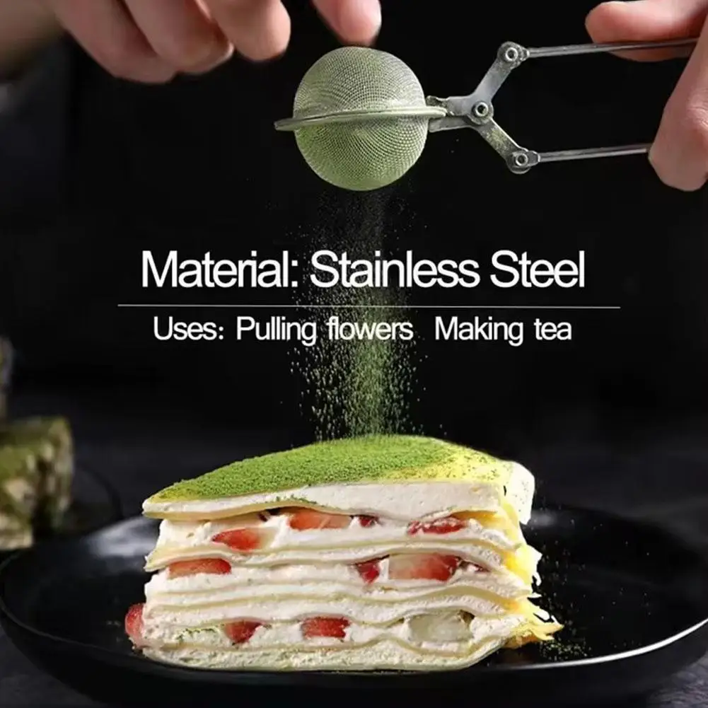 Reusable Steel Tea Infuser Sphere Mesh TeaStrainer Kitchen Handle Filter Spice Gadget Diffuser Anti-scald Coffee K1N9 thumbnail 6