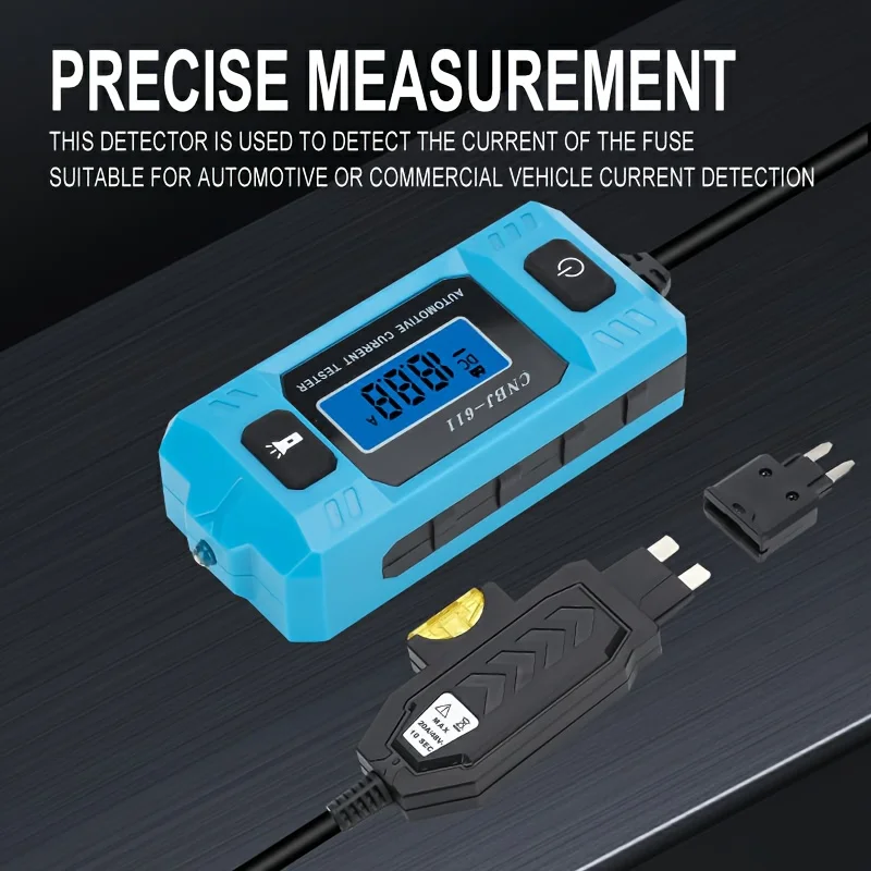 Car Circuit Tester Current Test Fuse Diagnostic Tool 12V Range 0.01~19.99A Repair Detector Galvanometer Automotive Accessories thumbnail 4