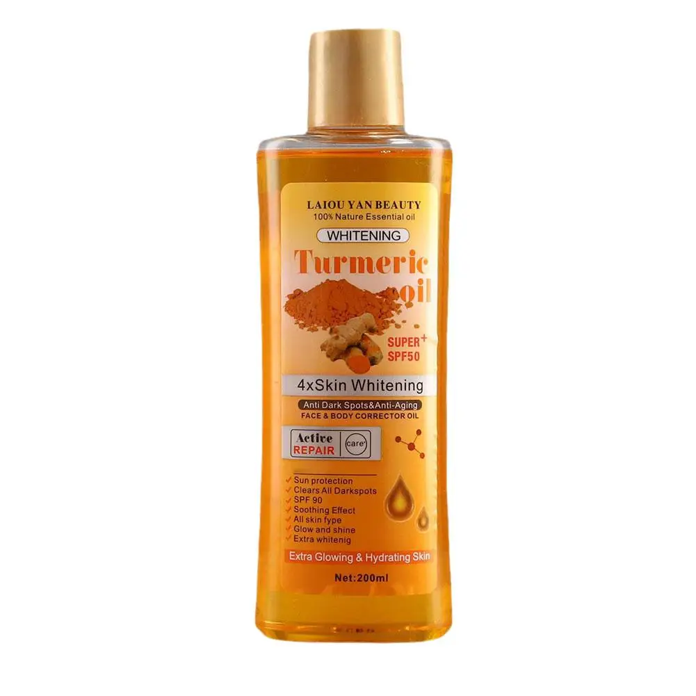 Turmeric Essential Oil Facial Body Massage oil Moisturizing Diffuser Aromatherapy Brightening Smoothing Body Face Skin Care 200m thumbnail 4