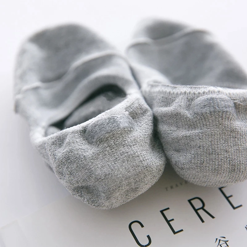5/10 Pairs Men's Invisible Socks Slippers Cotton Silicone Non-slip Summer No-show Ankle Socks Casual Breathable Thin Boat Sock thumbnail 6