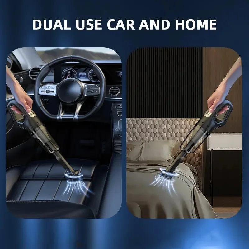 120W Portable Car Vacuum Cleaner USB Charging Handheld Cordless Vacuum Cleaner Powerful Suction for Auto/Home/Office/Pet Hair thumbnail 5