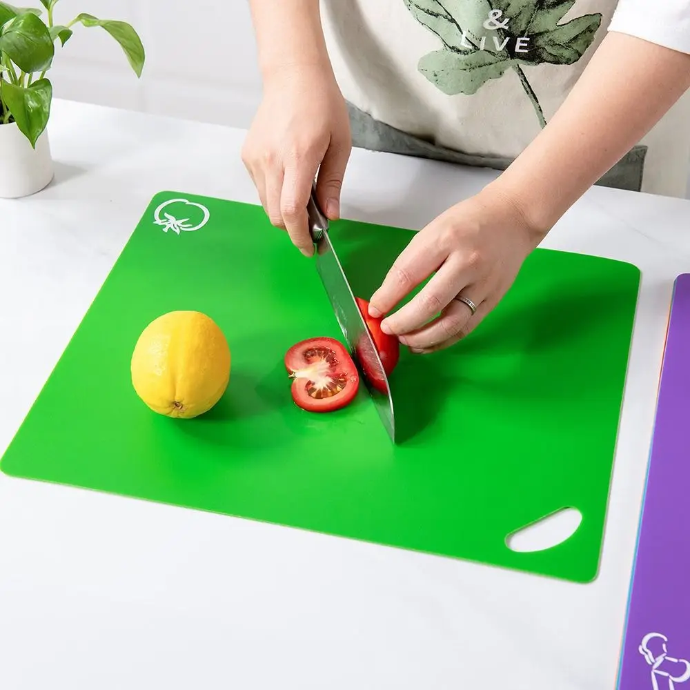 Portable Cutting Mat Set Colorful Kitchen Cutting Board Flexible Non-Stick Easy Clean Modern Cutting Boards Kitchen Tools thumbnail 2