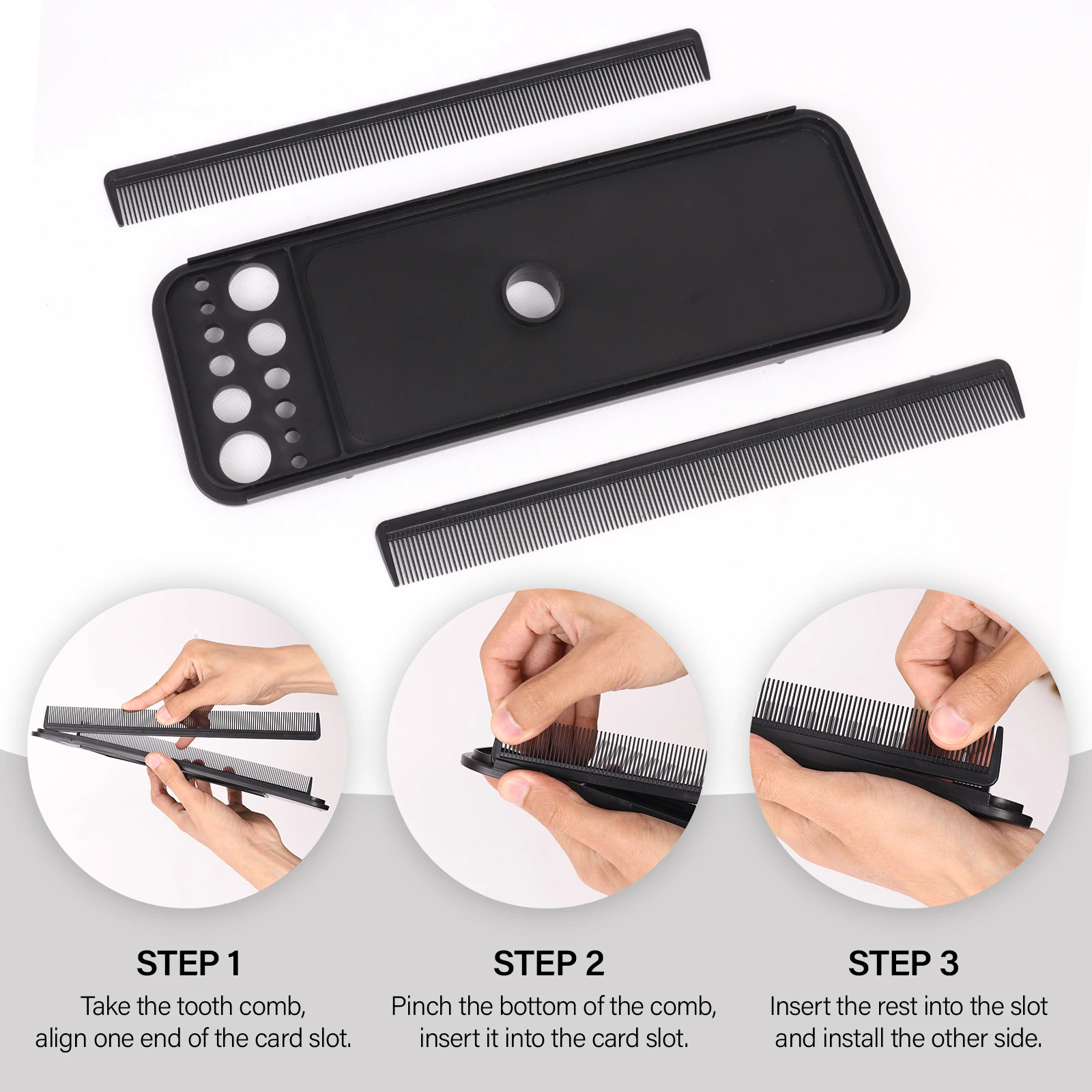 Double-Side Teeth Extension Display Tray Multifunction Hair Tray For Wig Stand Easy To Place Salon Hairdressing Styling Tool thumbnail 2