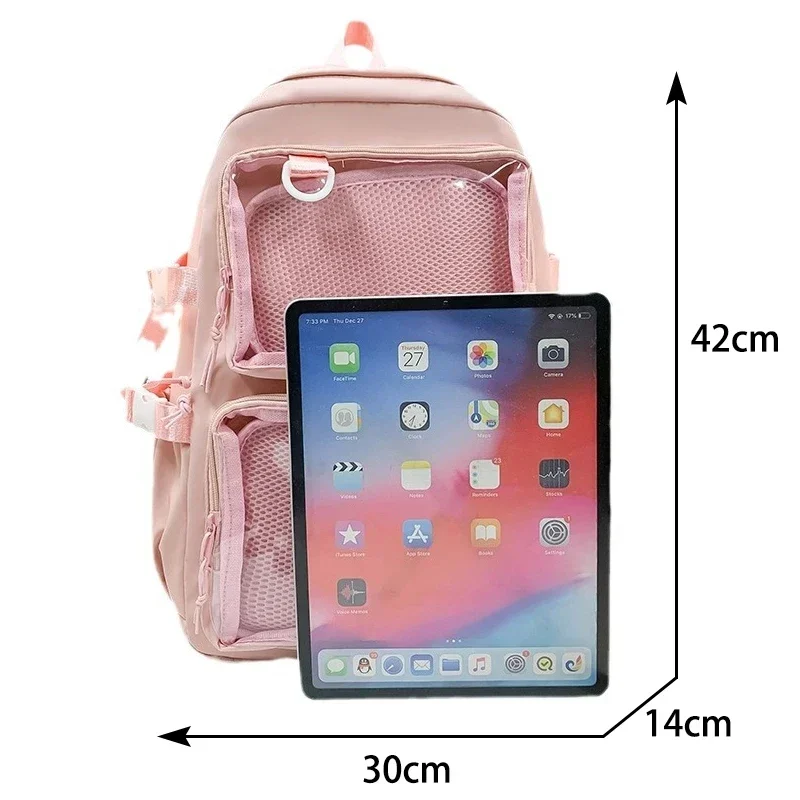 Japanese Kawaii Itabag Women New 2026 Transparent Backpack Women Large Capacity Ita Backpack School Bags for College Student JK thumbnail 5
