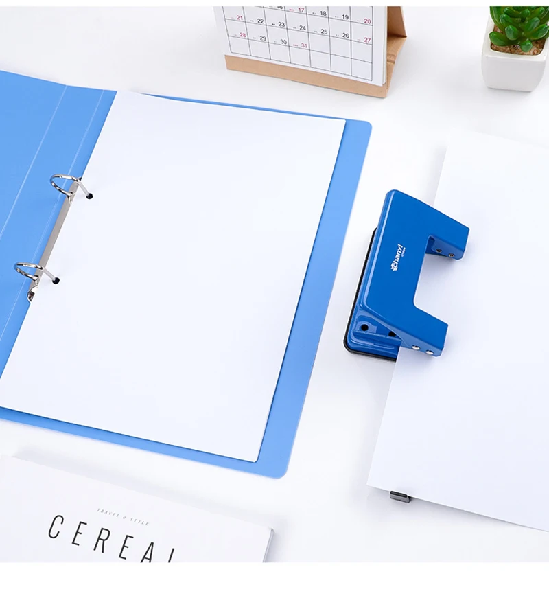 2-ring File Binder File Folder A4 Binder Folder Cover Office Document Organizer Can Hold 200 Sheets Test Paper Desk Organizer thumbnail 5