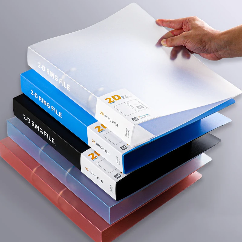 2-ring File Binder File Folder A4 Binder Folder Cover Office Document Organizer Can Hold 200 Sheets Test Paper Desk Organizer thumbnail 2