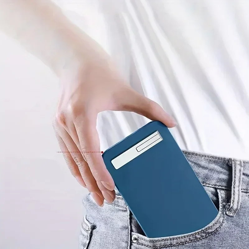 Ultra-thin Minimalist Mobile Phone Holder Metal Folding Back Stick Phone Desktop Holder Portable Mobile Support Phone Stand thumbnail 5