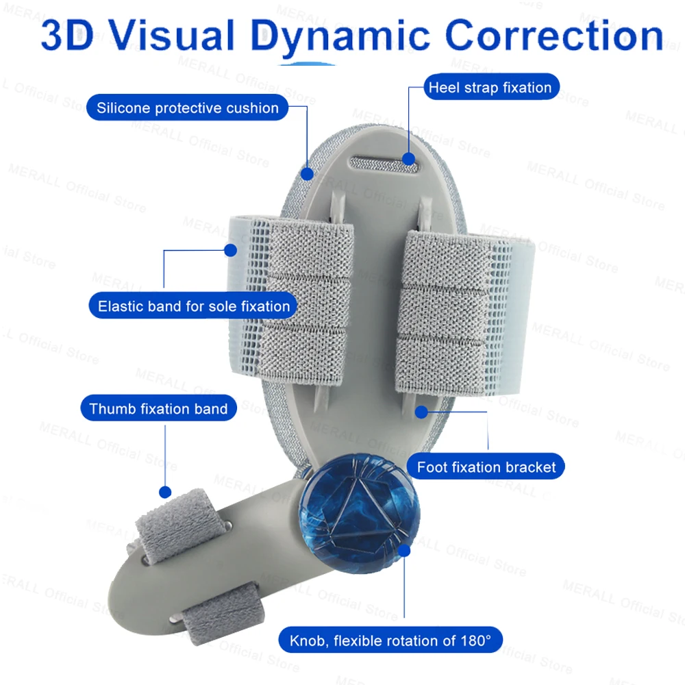 Adjustable Bunion Corrector Toe Separator Hallux Valgus Relief Toe Corrector Straightener Finger Correction Orthopedic Pedicure thumbnail 5