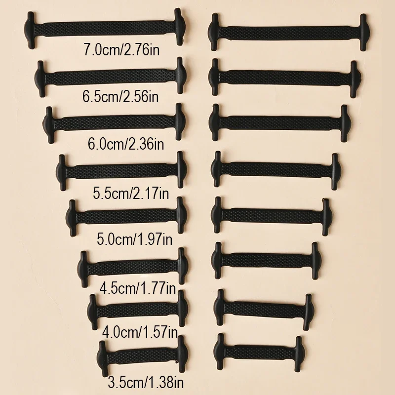 16pcs Silicone Shoelaces No Tie Shoelaces Without Ties Elastic Lace Shoelace Kids Adult Creative Lazy Silicone Laces Rubber Lace thumbnail 6