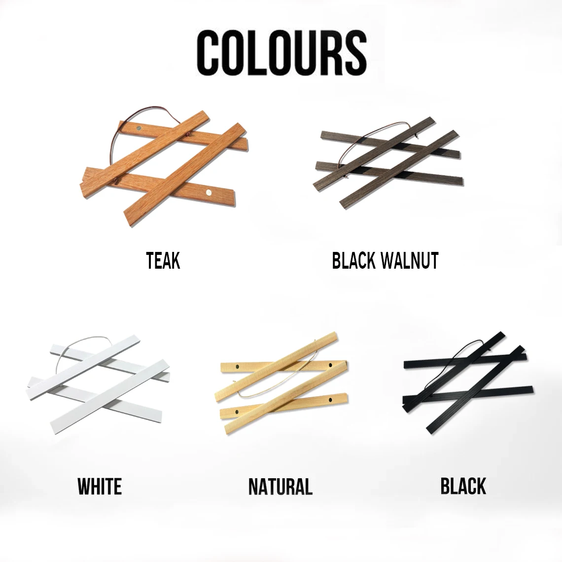 2130 40 50cm Magnetic Poster Hanger Teak Pine Wood Scroll Painting Frame 5 Colors Wood Photo Frame Black White Canvas Frame thumbnail 5