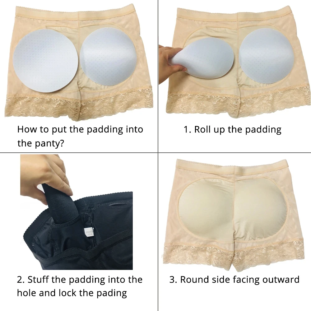 Women Butt Lifter Panty Fake Buttock Body Shaper Padded Underwear Lady Lift Bum High Waist Tummy Control Hip Panties thumbnail 5