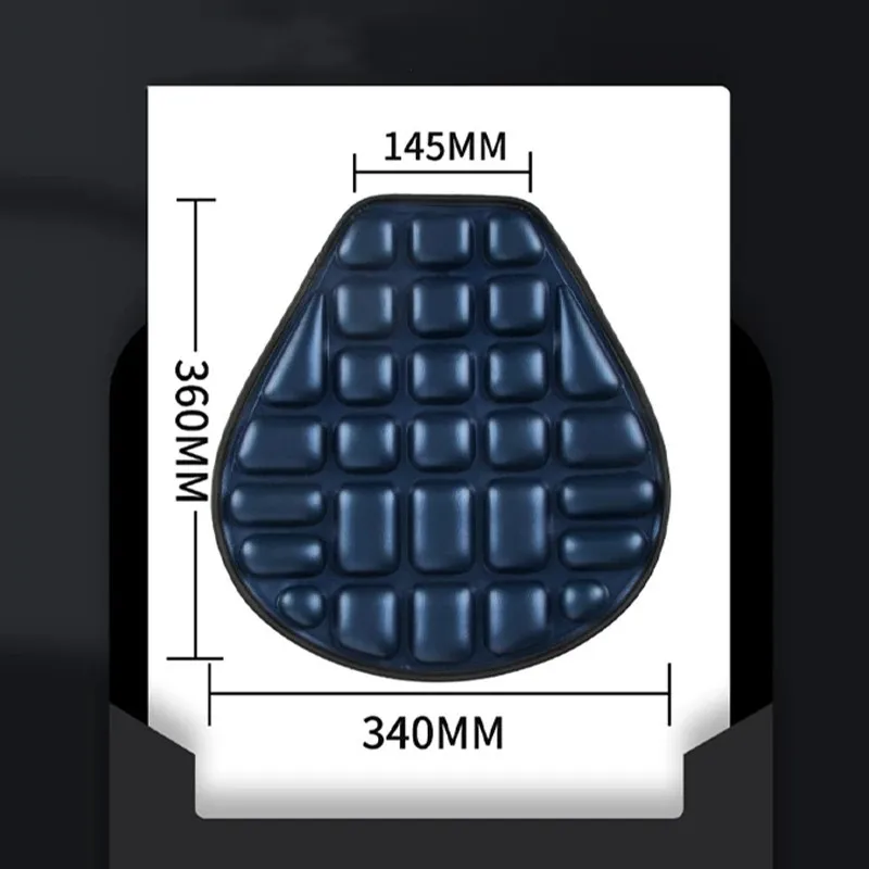 SEAMETAL Motorcycle Seat Cushion Black Foam Soft Comfortable Breathable Seat Covers Mats Motorcycles Electric Bike Accessories thumbnail 2