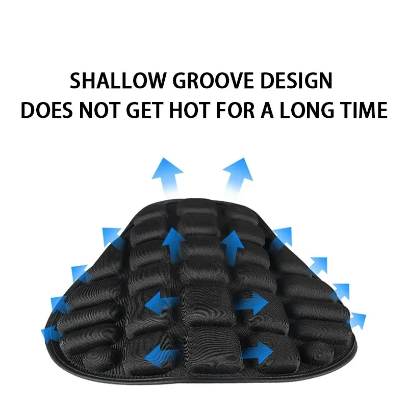 SEAMETAL Motorcycle Seat Cushion Black Foam Soft Comfortable Breathable Seat Covers Mats Motorcycles Electric Bike Accessories thumbnail 4