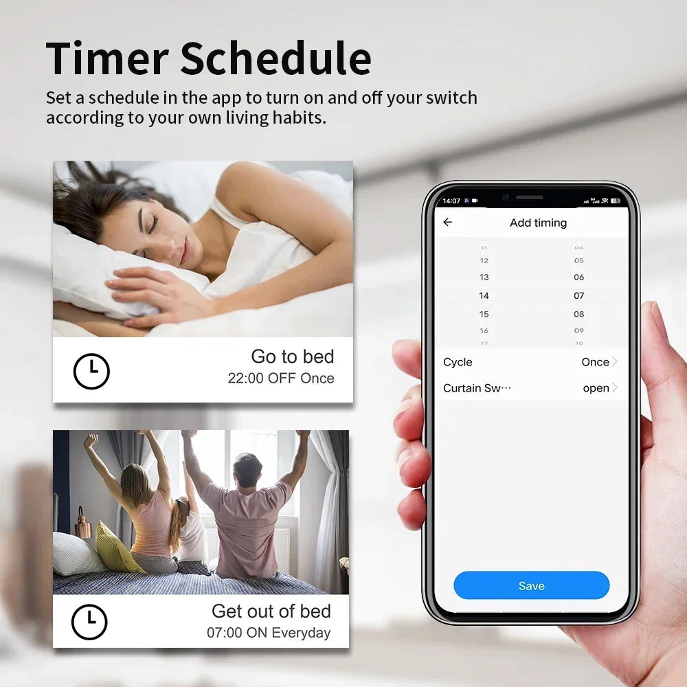 TNCE Tuya Switch Light Curtain Dimmer WIFI Zigbee, Smart DIY MINI Module, Roller Blinds Shutter Breaker, voice alexa google home thumbnail 6